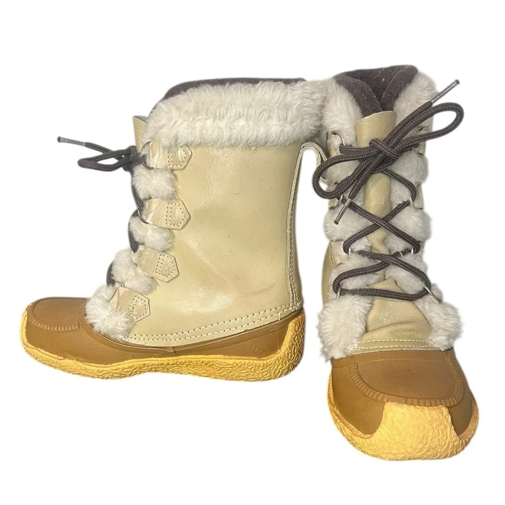 SOREL Vintage Nanook Kaufman Winter Boots‎ Wool Removable Liner Women's Size 5